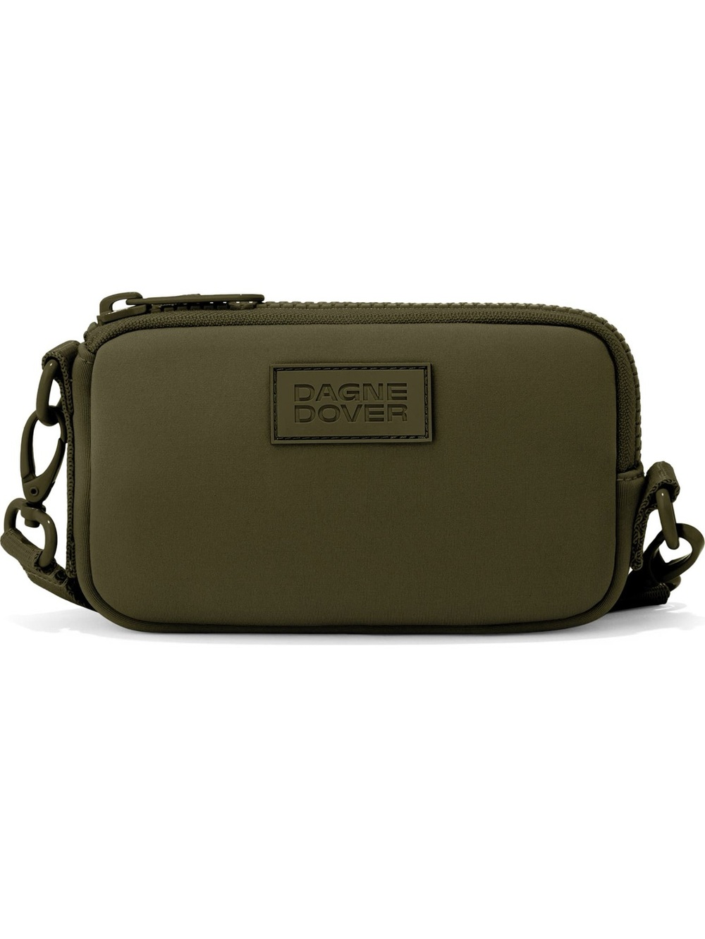 Dagne Dover Mara Phone Sling in Dark Moss Green Neoprene Crossbody Bag